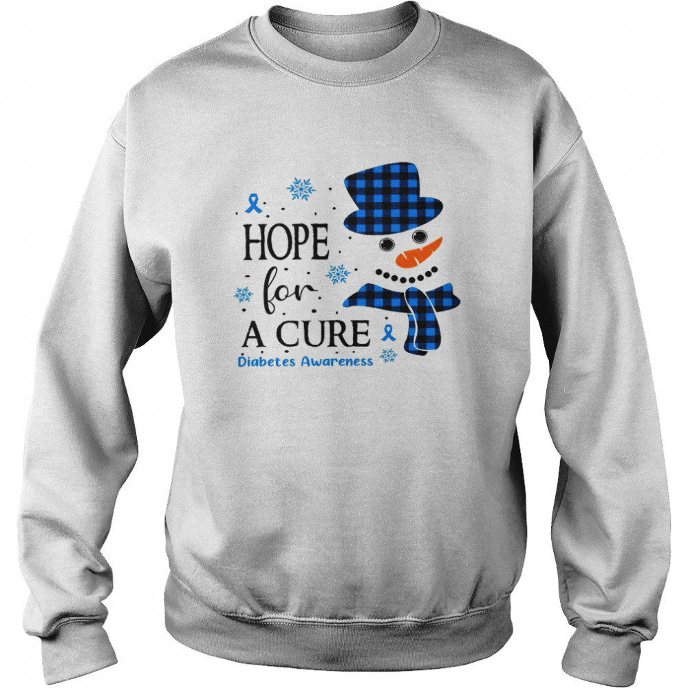 Hope For A Cure Diabetes Awareness Shirt Unisex Sweatshirt