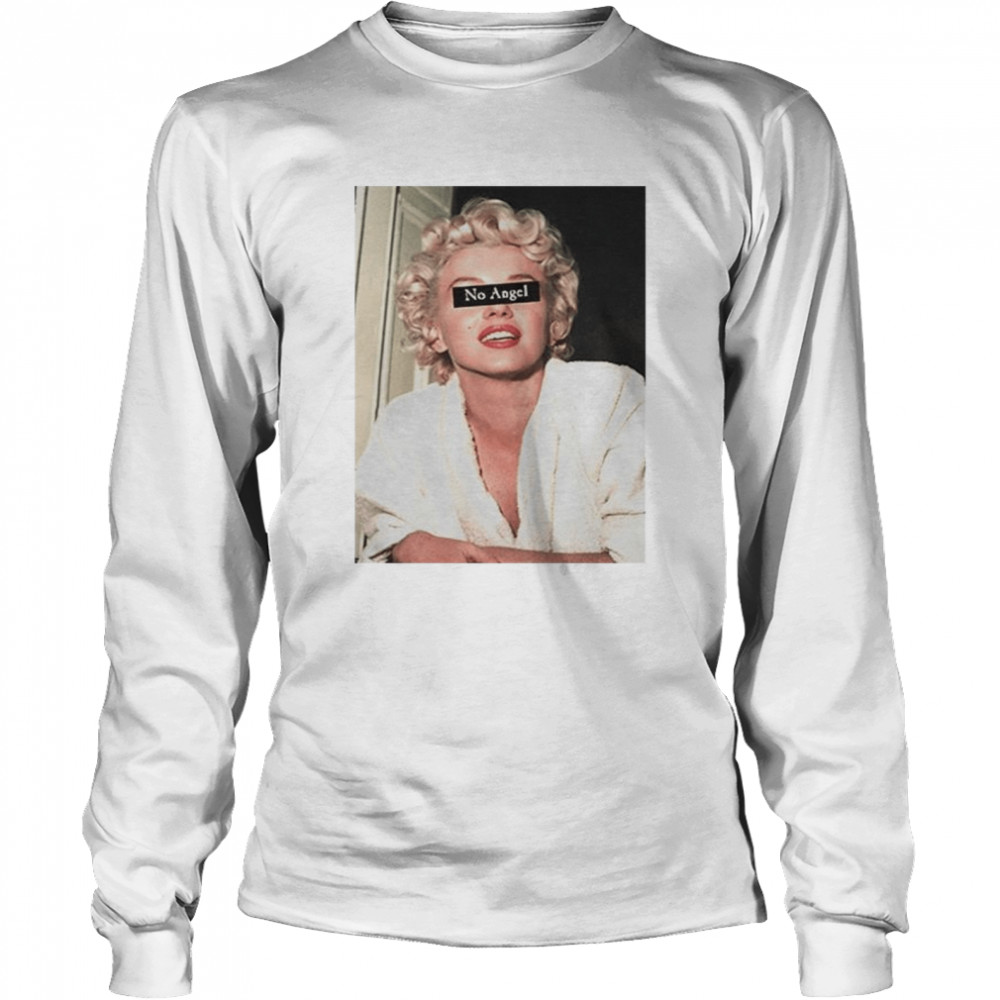 Marilyn Monroe no angel shirt Long Sleeved T-shirt