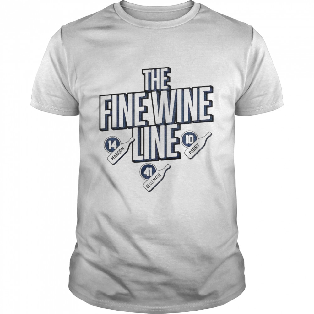 Maroon Bellemare and Perry the fine wine line shirt Classic Men's T-shirt