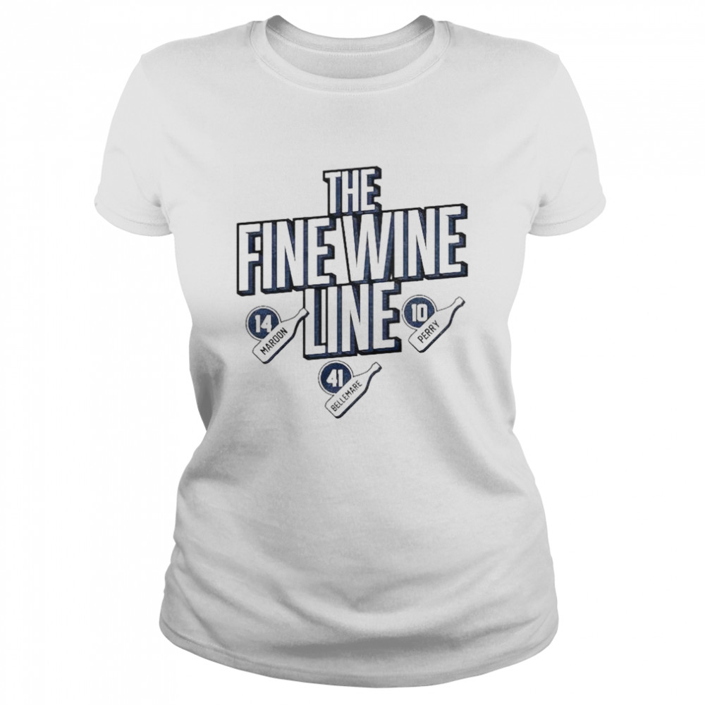 Maroon Bellemare And Perry The Fine Wine Line Shirt Classic Womens T Shirt