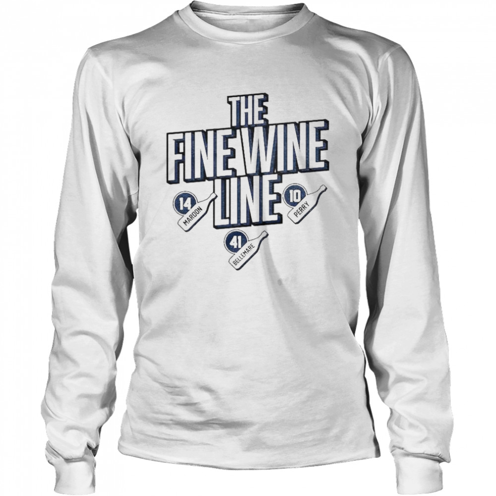 Maroon Bellemare And Perry The Fine Wine Line Shirt Long Sleeved T-Shirt