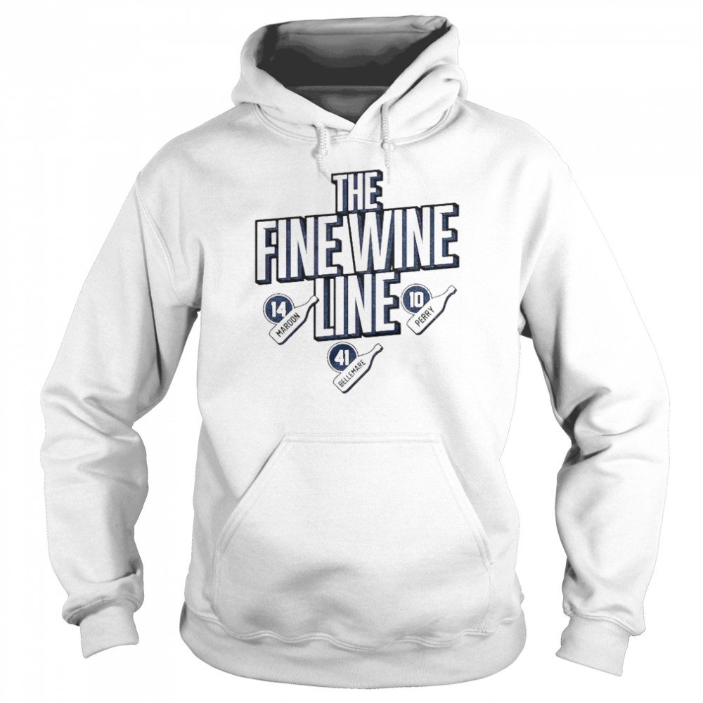 Maroon Bellemare And Perry The Fine Wine Line Shirt Unisex Hoodie