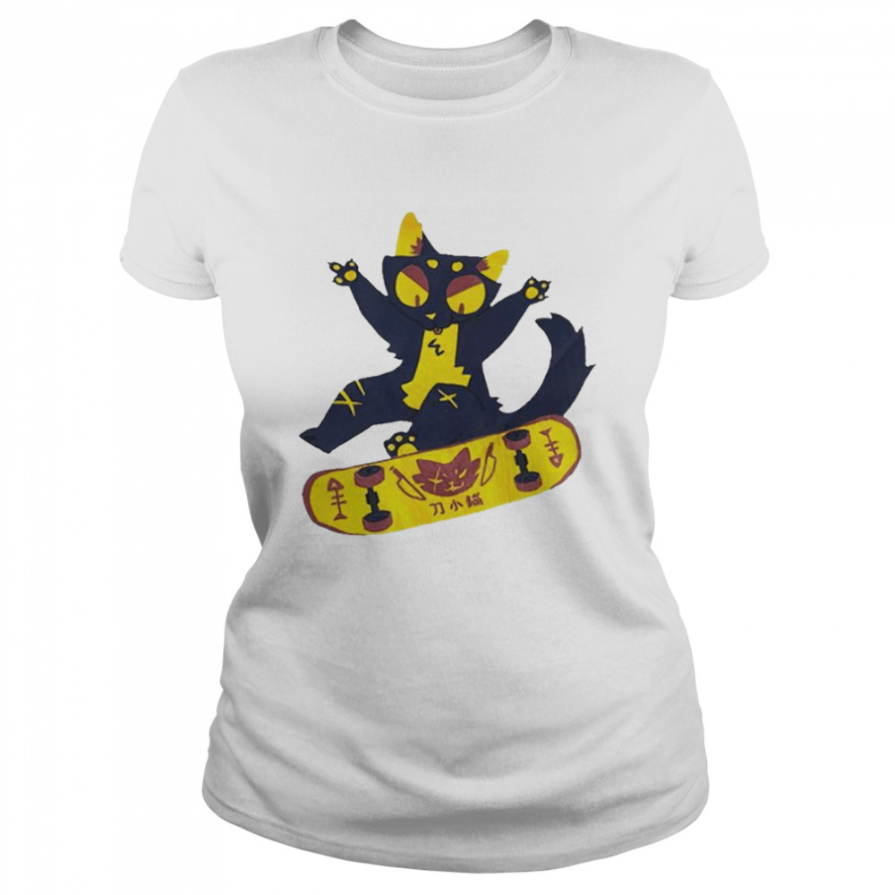 Saltmalkin skater cat shirt Classic Women's T-shirt