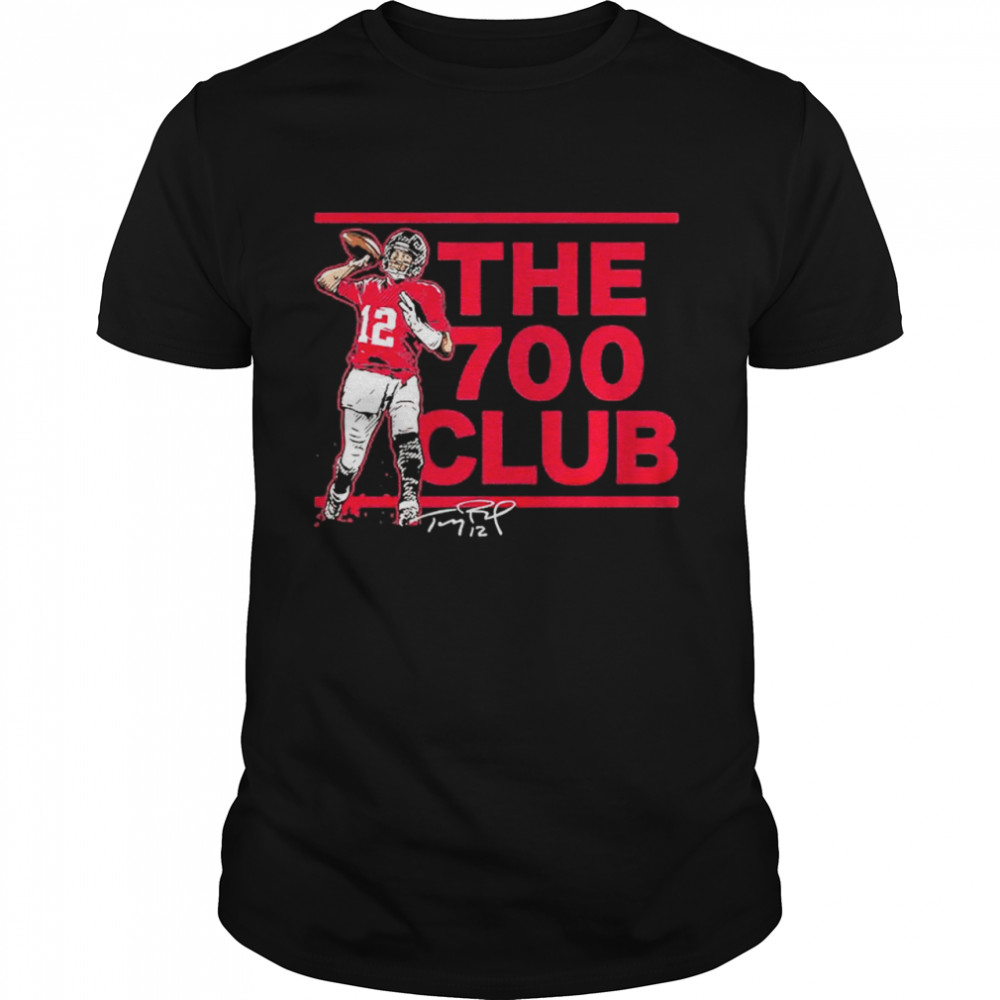 Tom Brady the 700 club signature shirt Classic Men's T-shirt