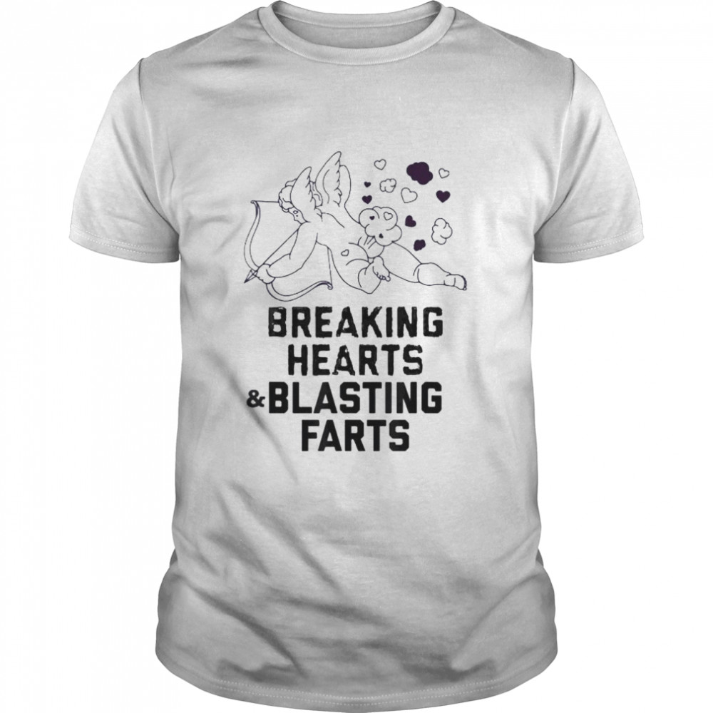 Valentines breaking hearts and blasting farts shirt Classic Men's T-shirt