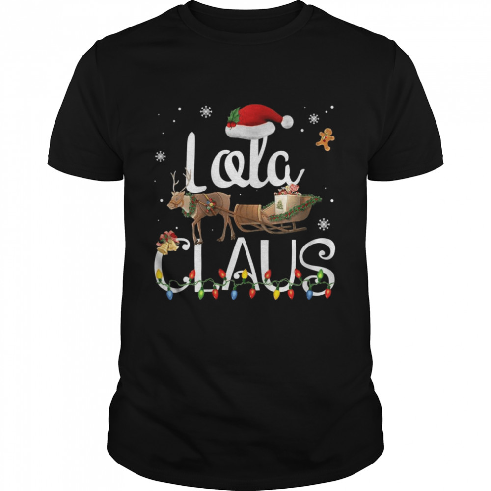 Lola Claus Grandma Santa Pajamas Christmas Grandma  Classic Men's T-shirt