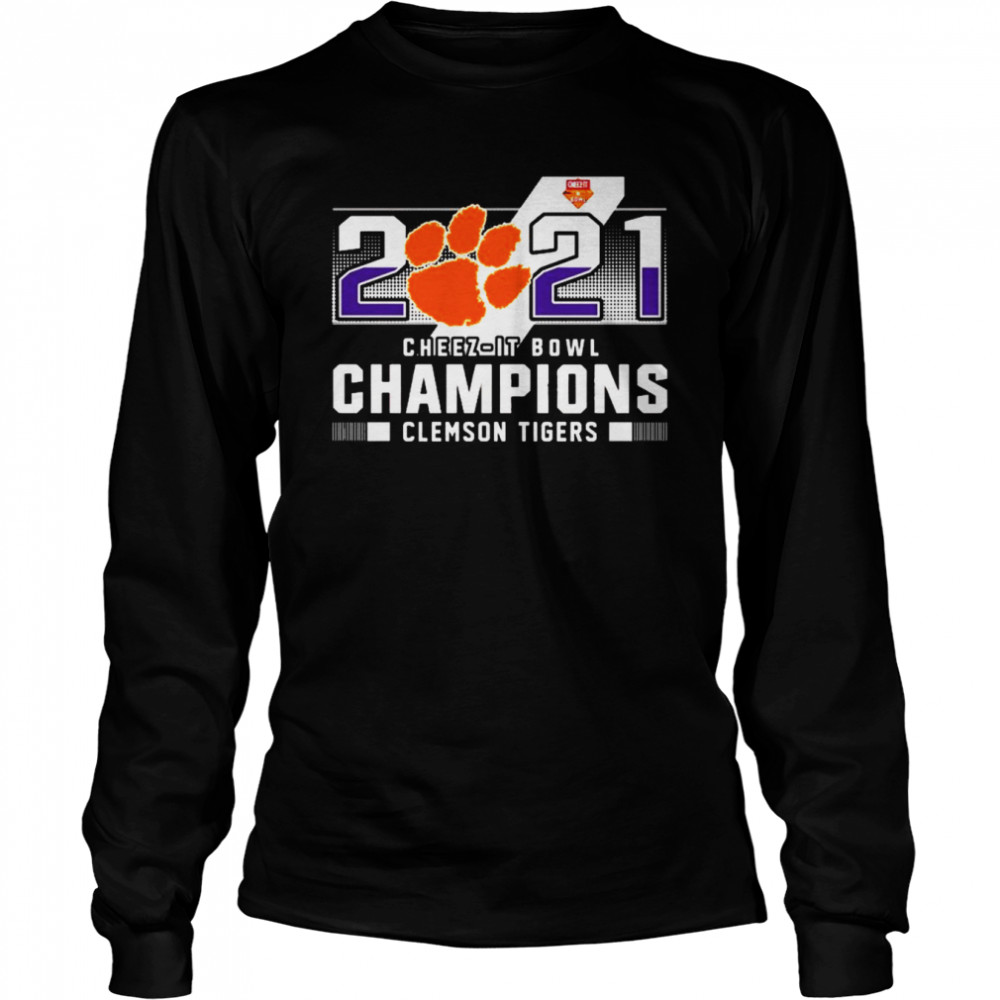 2021 Cheez It Bowl Champions Clemson Tigers  Long Sleeved T-Shirt