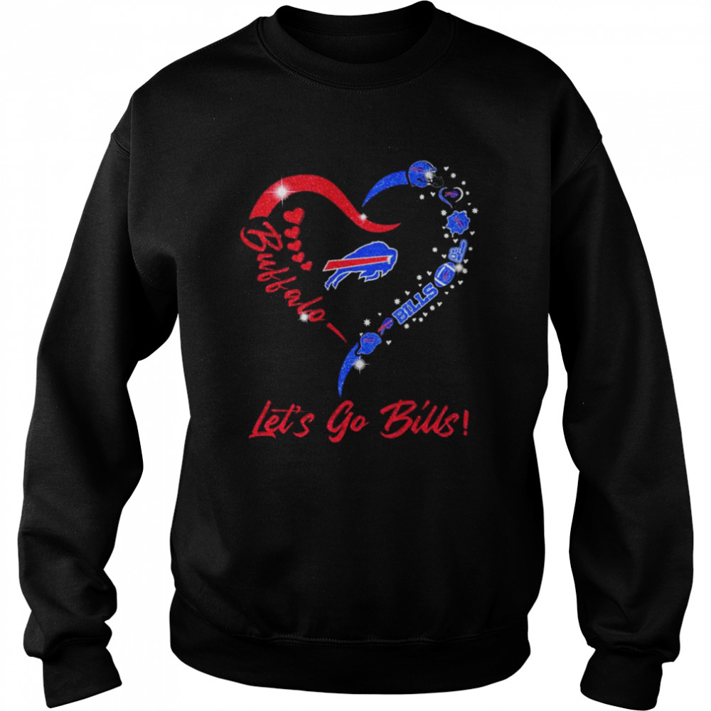 Buffalo Bills Logo Heart Let’s Go Bills  Unisex Sweatshirt