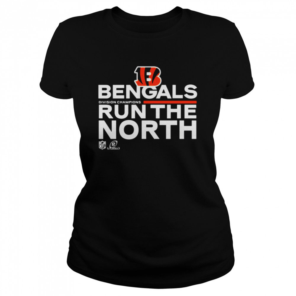Cincinnati Bengals Nike 2021 Afc North Division Champions Trophy Collection T- Classic Women'S T-Shirt