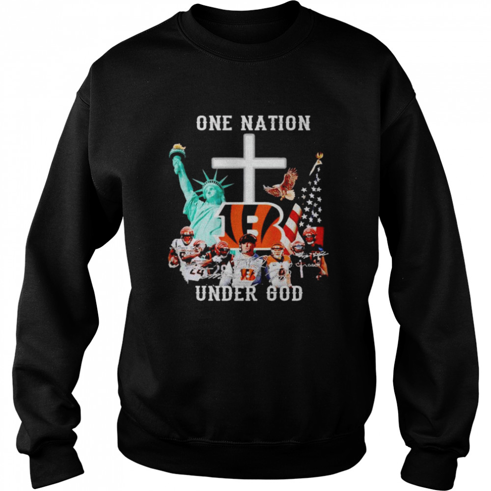 Cincinnati Bengals One Nation Under God Shirt Unisex Sweatshirt