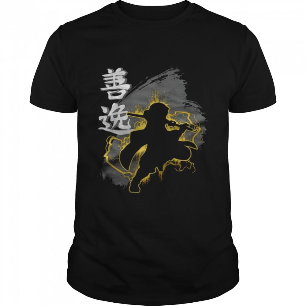 Demon Slayer Zenitsu Agatsuma fight shadow T-shirt Classic Men's T-shirt