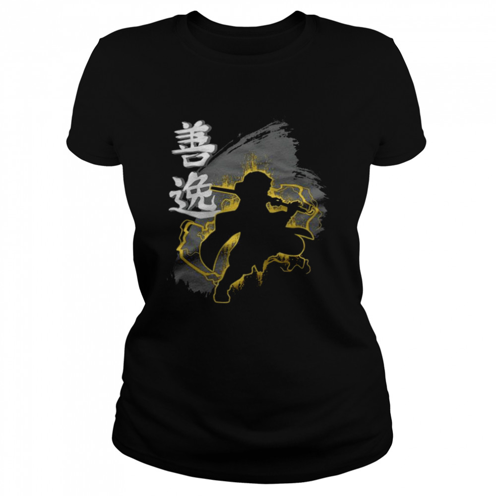 Demon Slayer Zenitsu Agatsuma Fight Shadow T Shirt Classic Womens T Shirt