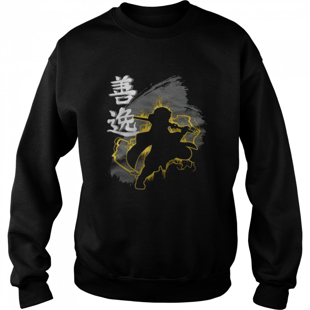 Demon Slayer Zenitsu Agatsuma Fight Shadow T-Shirt Unisex Sweatshirt
