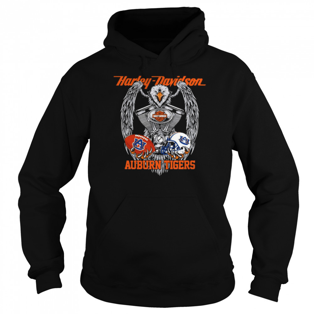 Eagle Harley Davidson Auburn Tigers  Unisex Hoodie