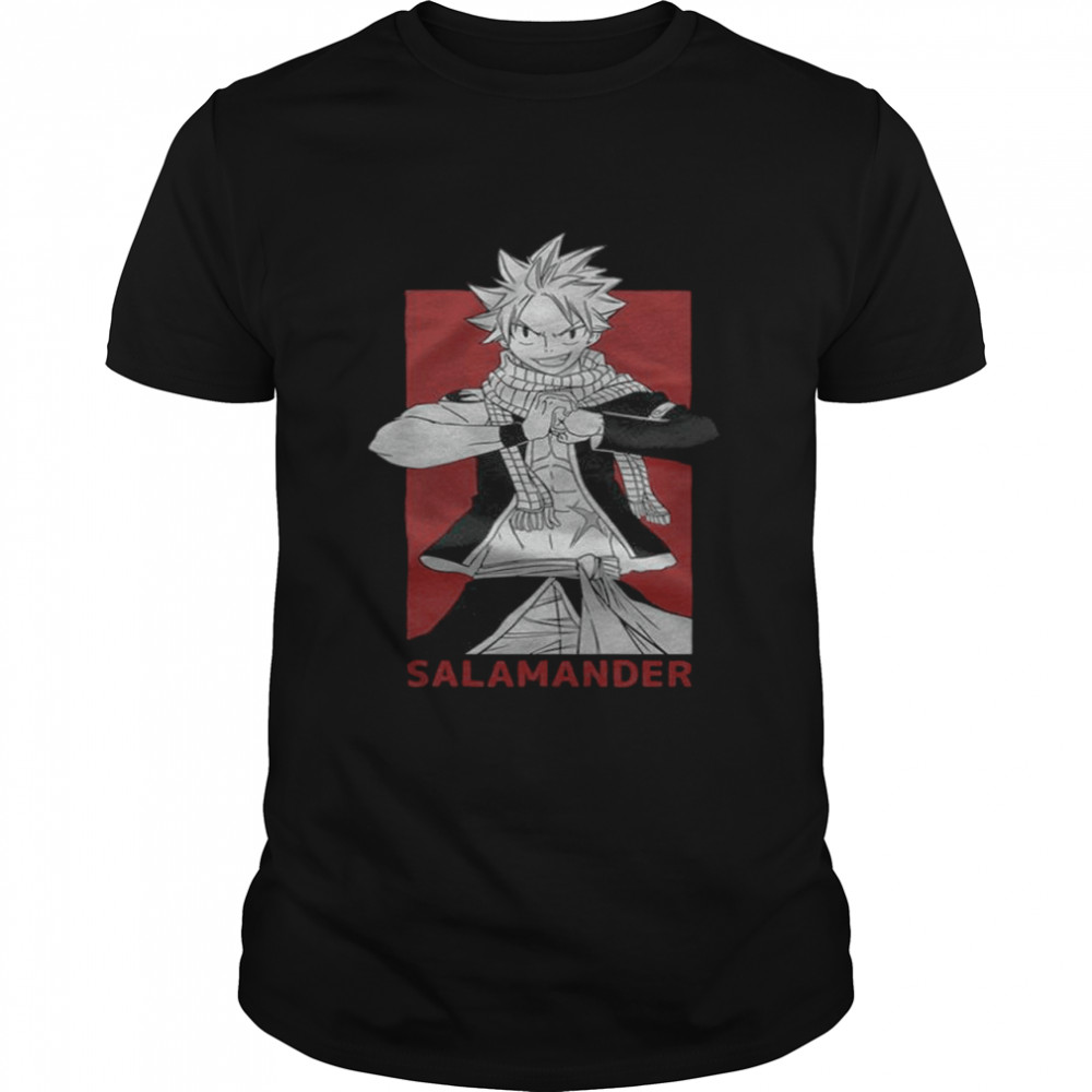 Fairy Tail Natsu Salamander fight T-shirt Classic Men's T-shirt