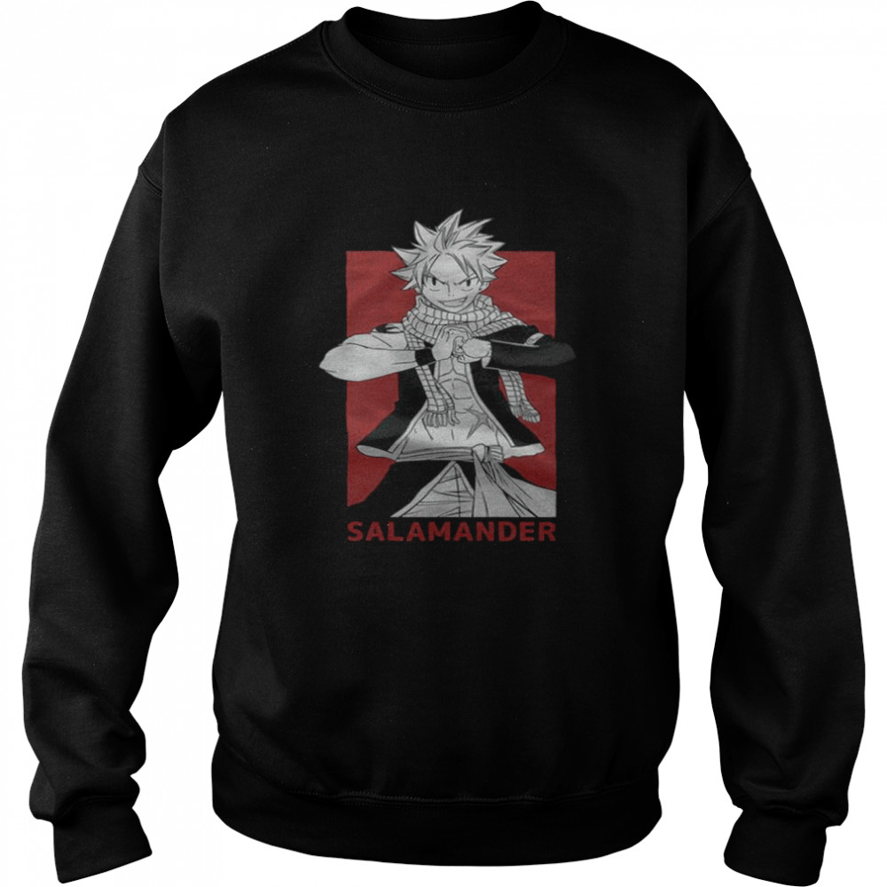 Fairy Tail Natsu Salamander Fight T-Shirt Unisex Sweatshirt