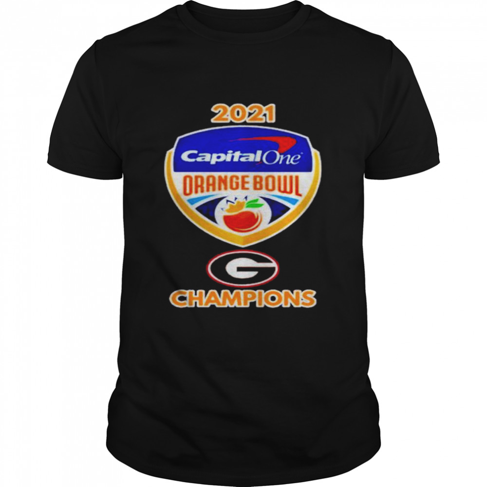 Georgia Bulldogs 2021 capital one orange bowl champions shirt Classic Men's T-shirt