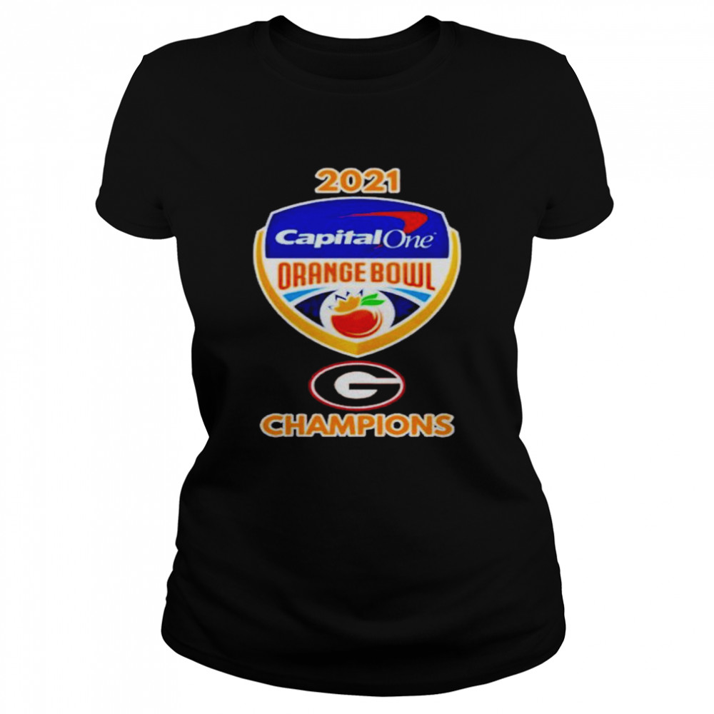 Georgia Bulldogs 2021 Capital One Orange Bowl Champions Shirt Classic Women'S T-Shirt
