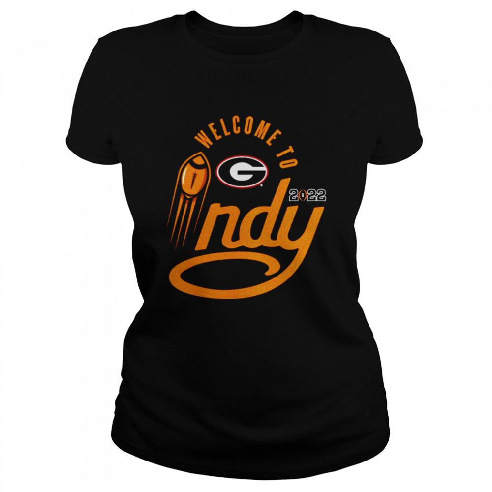Georgia Bulldogs 2022 Welcome To Indy T Shirt Classic Womens T Shirt
