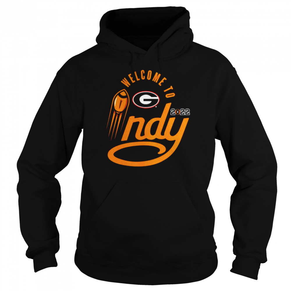 Georgia Bulldogs 2022 Welcome To Indy T-Shirt Unisex Hoodie