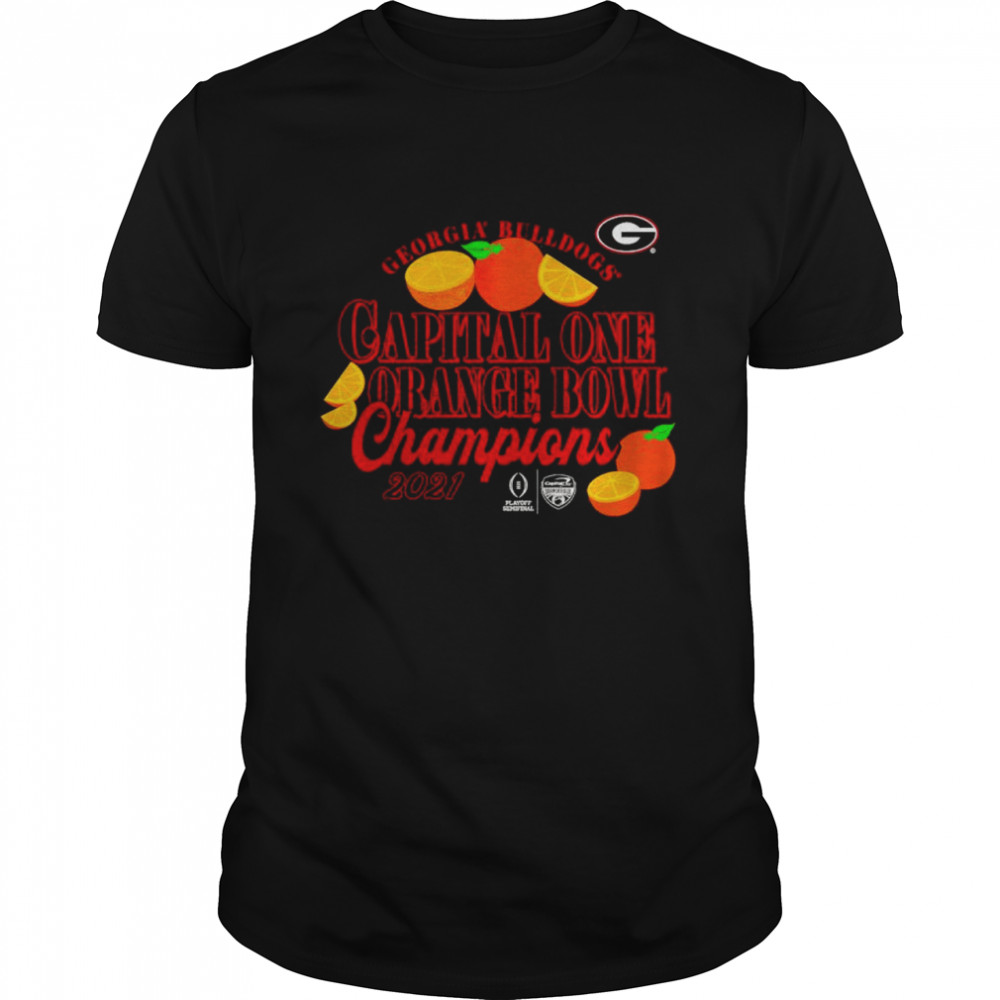 Georgia Bulldogs capital one orange bowl champions 2021 shirt Classic Men's T-shirt