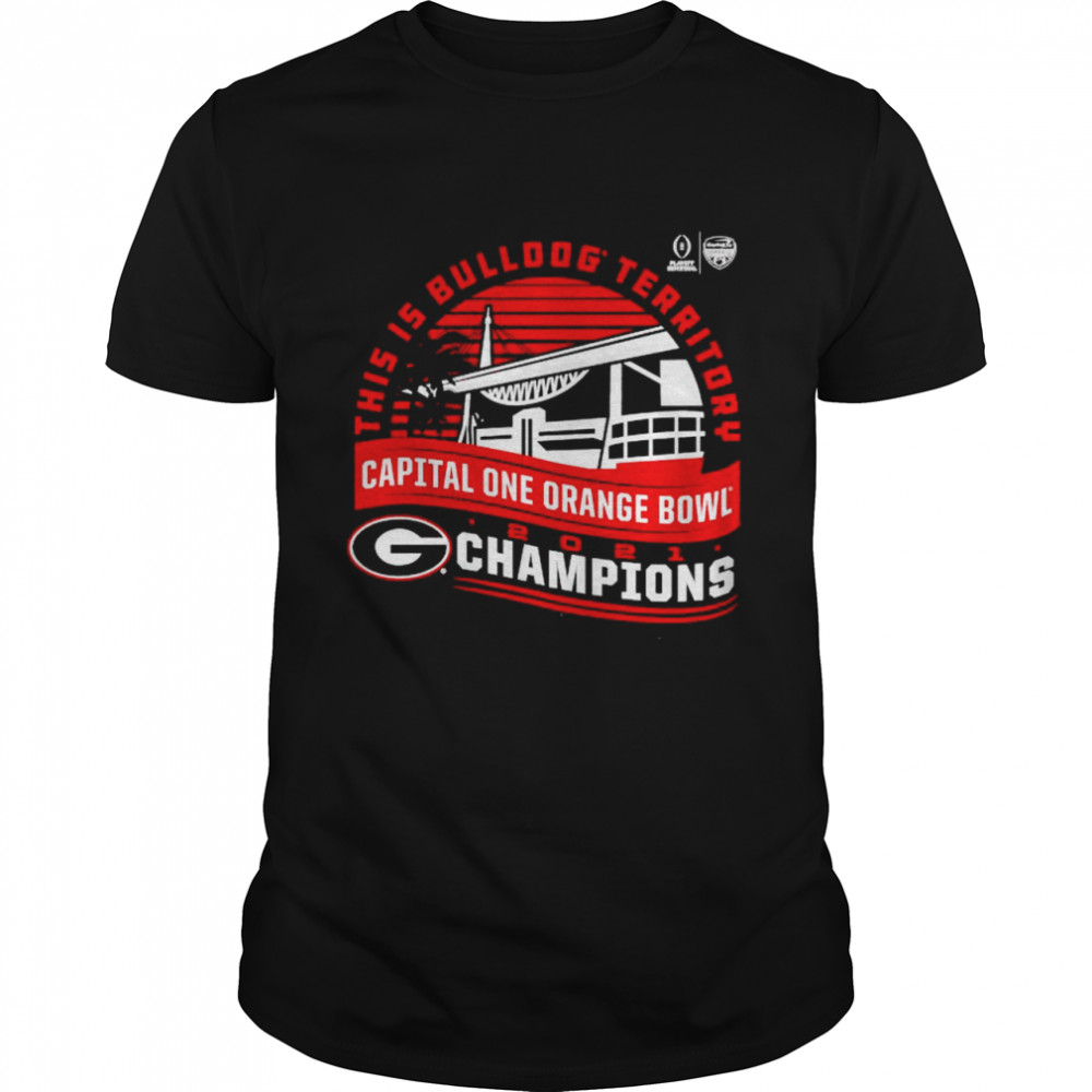 Georgia Bulldogs Playoff 2021 Orange Bowl Champions shirt Classic Men's T-shirt