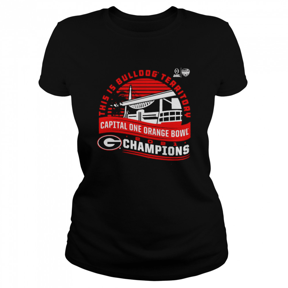 Georgia Bulldogs Playoff 2021 Orange Bowl Champions Shirt Classic Women'S T-Shirt