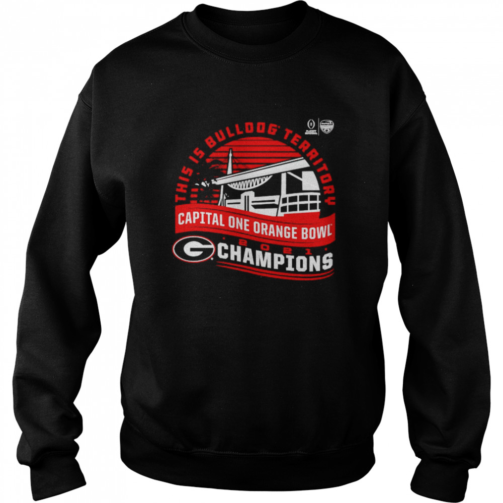 Georgia Bulldogs Playoff 2021 Orange Bowl Champions Shirt Unisex Sweatshirt