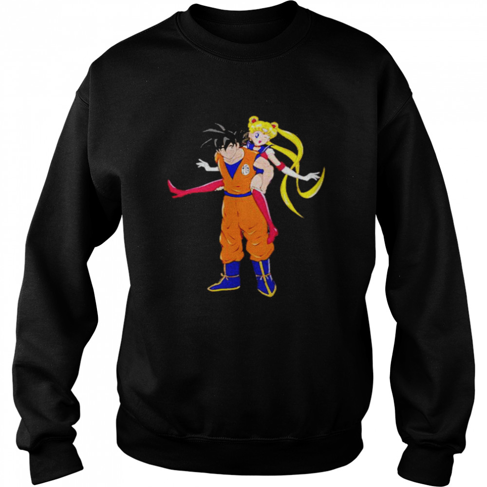 Goku And Sailor Moon Active Shirt Unisex Sweatshirt