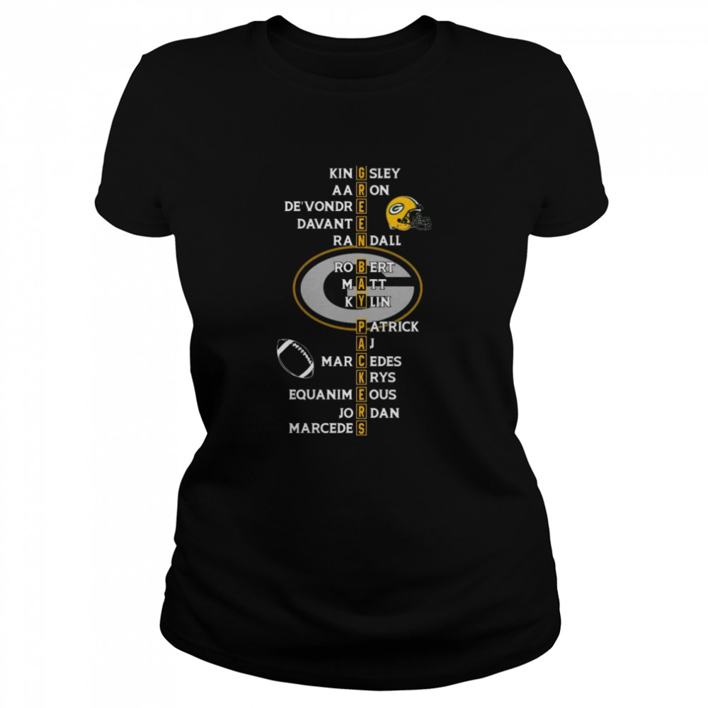 Green Bay Packers Kingsley Aaron Devondre Davante Classic Womens T Shirt