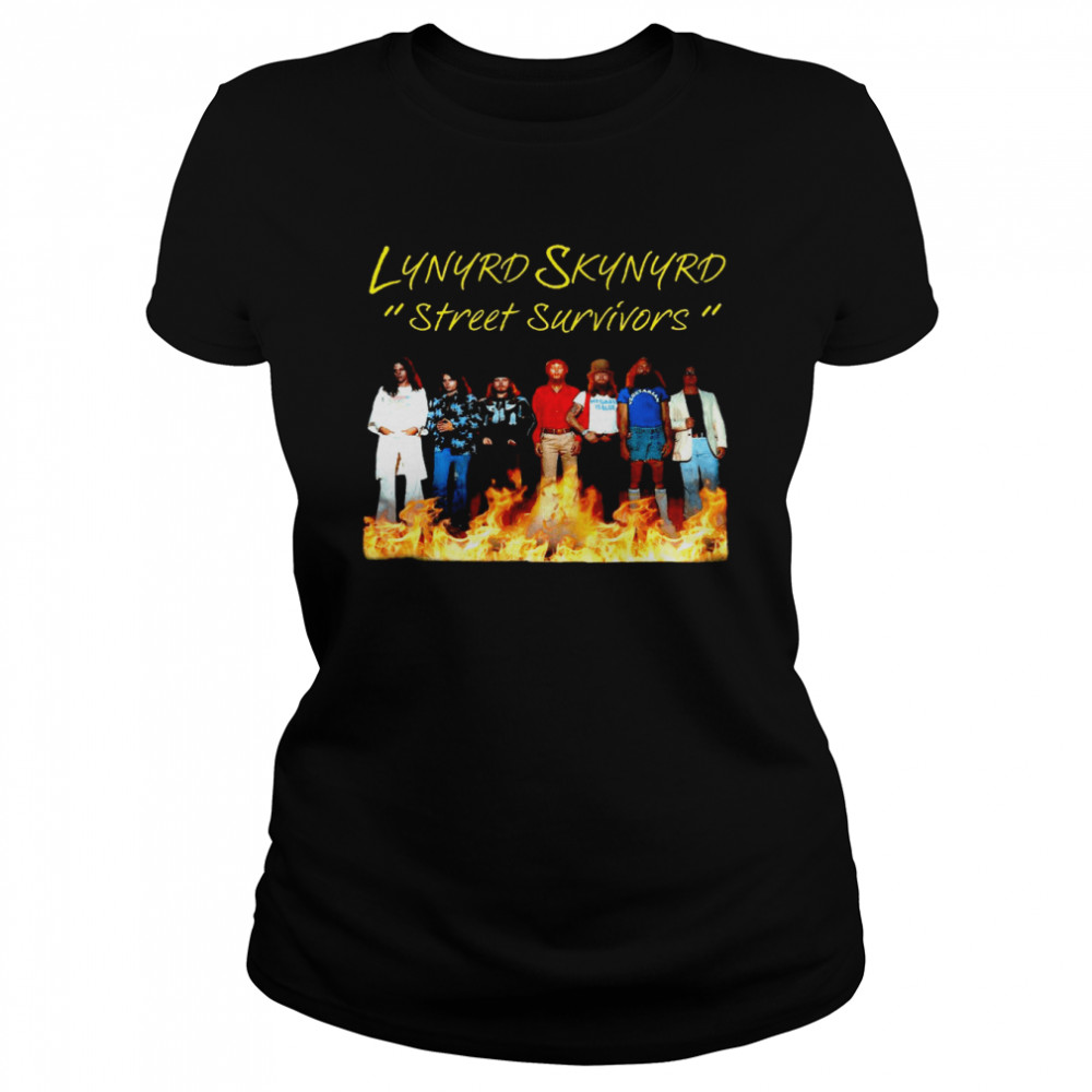 Lynyrd Skynyrd Street Survivors Classic Womens T Shirt