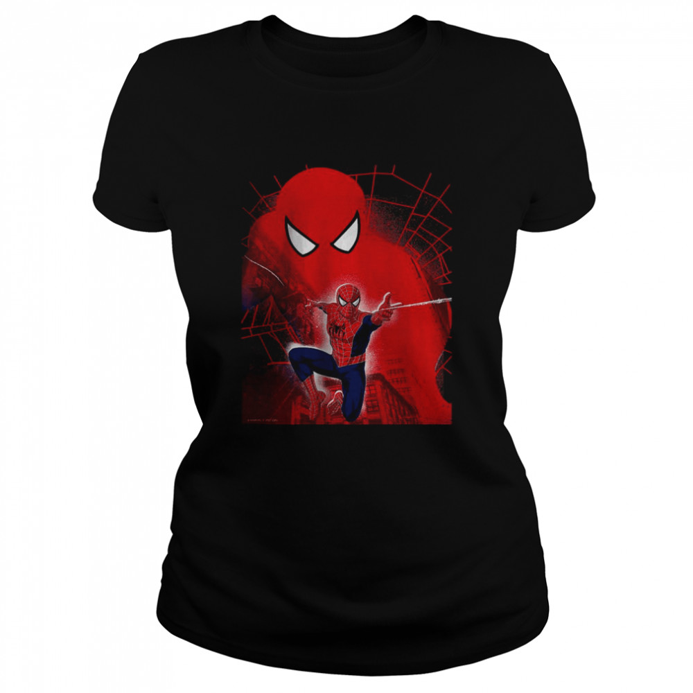 Marvel Spider Man No Way Home Friendly Neighborhood Hero Classic Womens T Shirt