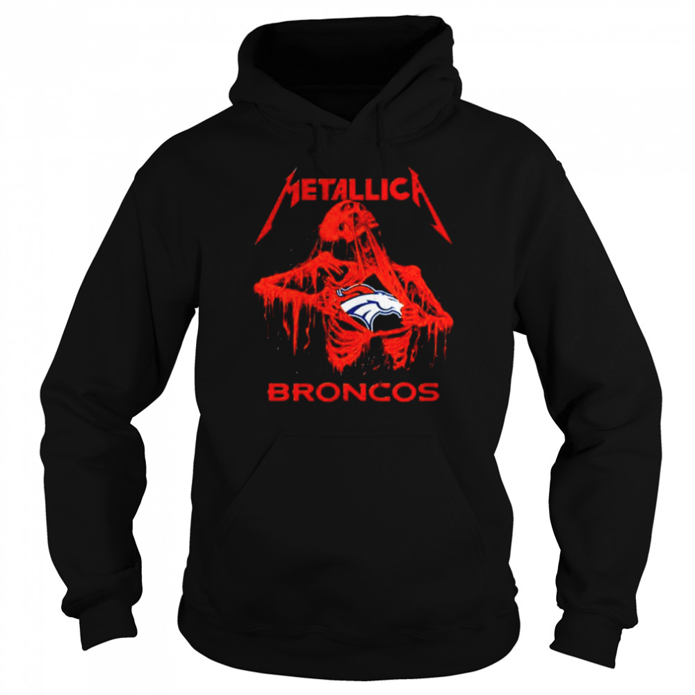 Metallica Denver Broncos T-Shirt Unisex Hoodie