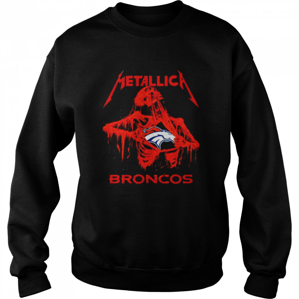 Metallica Denver Broncos T Shirt Unisex Sweatshirt
