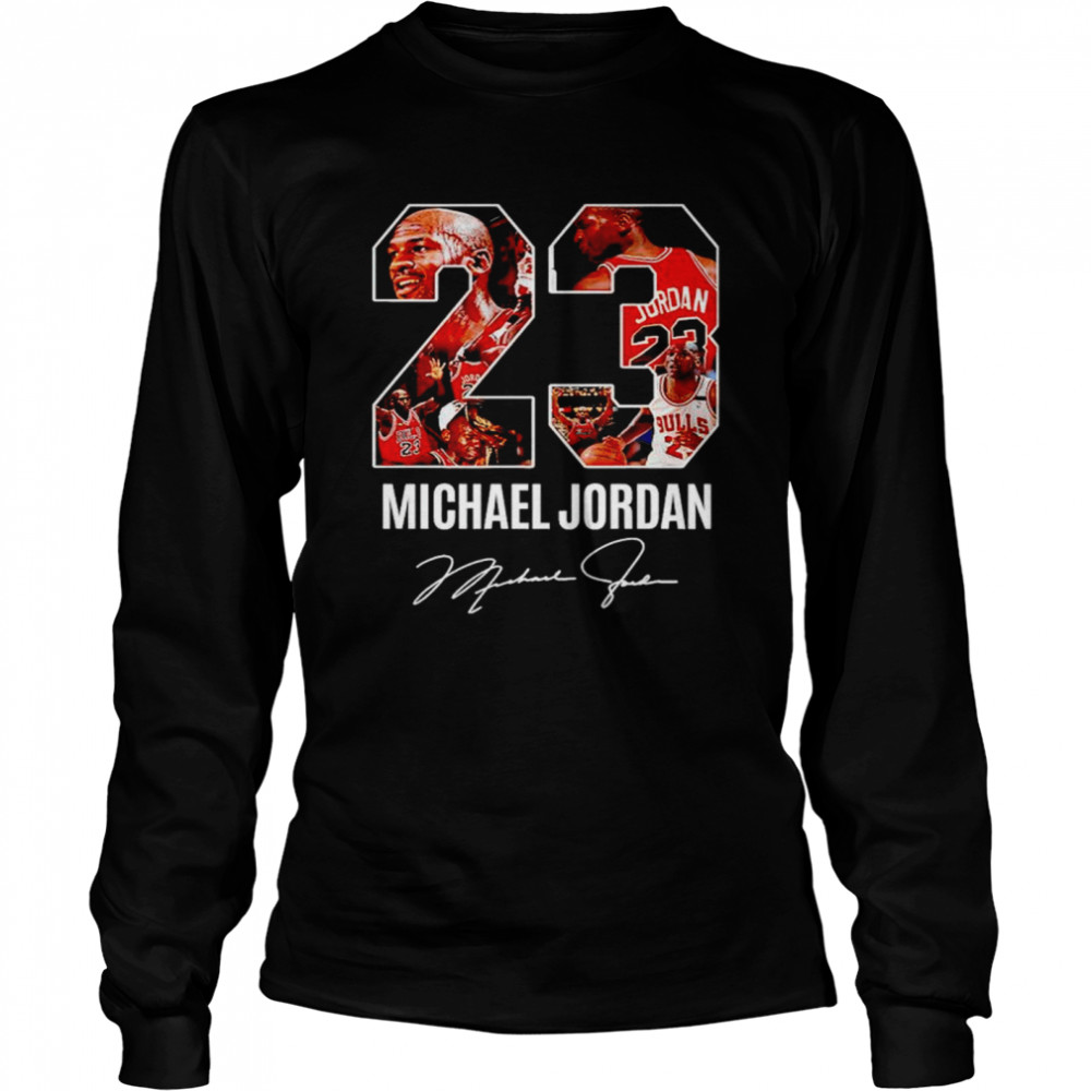Michael Jordan #23 Legend Never Die Signature Shirt Long Sleeved T-Shirt