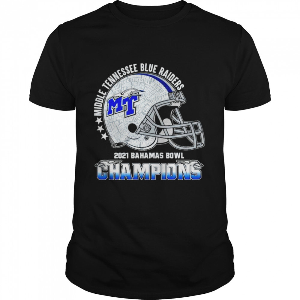 Middle Tennessee Blue Raiders 2021 Bahamas Bowl Champions shirt Classic Men's T-shirt