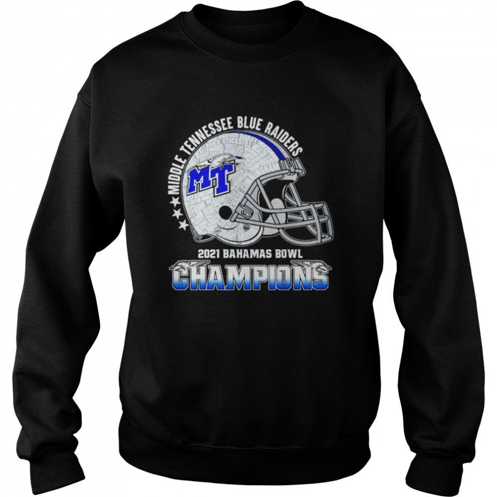 Middle Tennessee Blue Raiders 2021 Bahamas Bowl Champions Shirt Unisex Sweatshirt