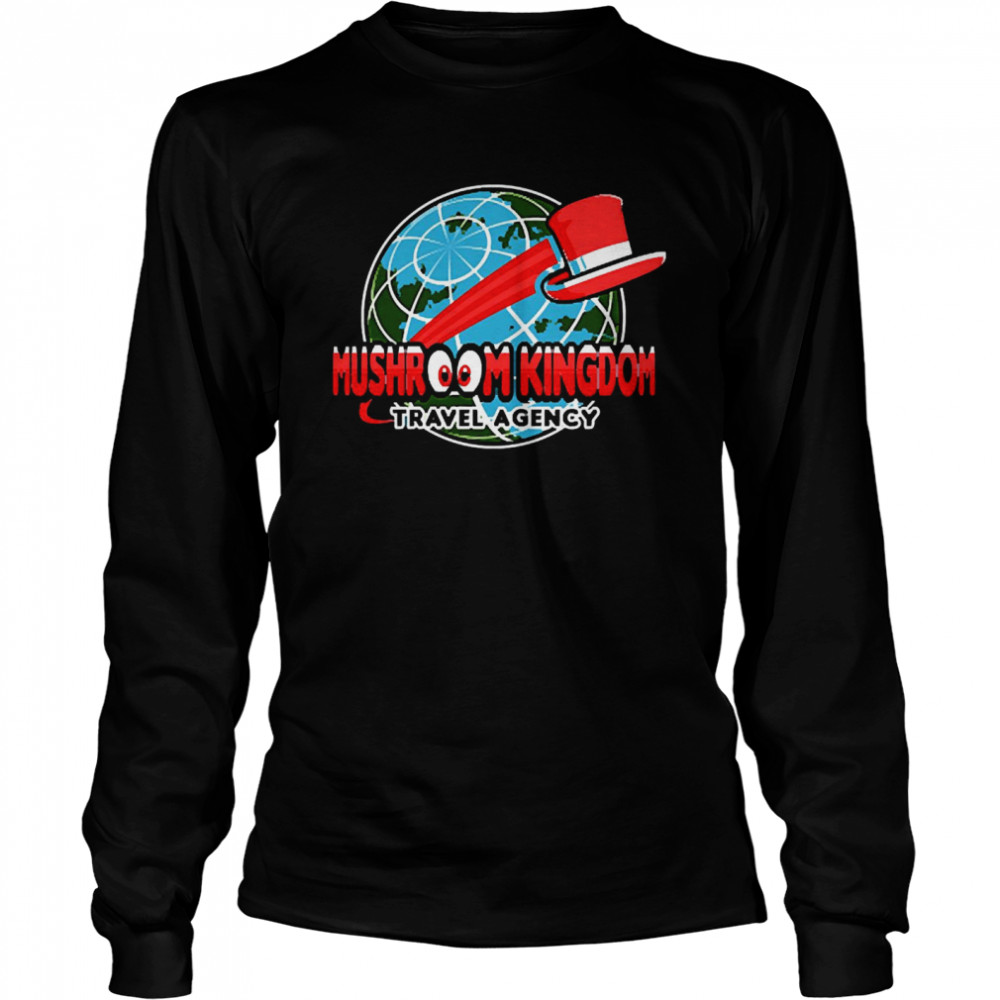 Mushroom Kingdom Travel Agency  Long Sleeved T-Shirt
