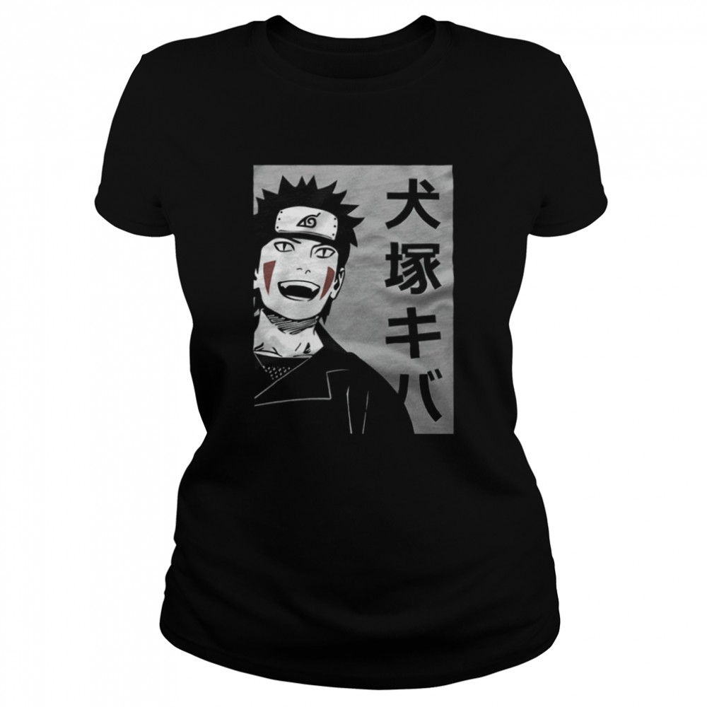 Naruto Shippuden Inuzuka Kiba Smile T-Shirt Classic Women'S T-Shirt