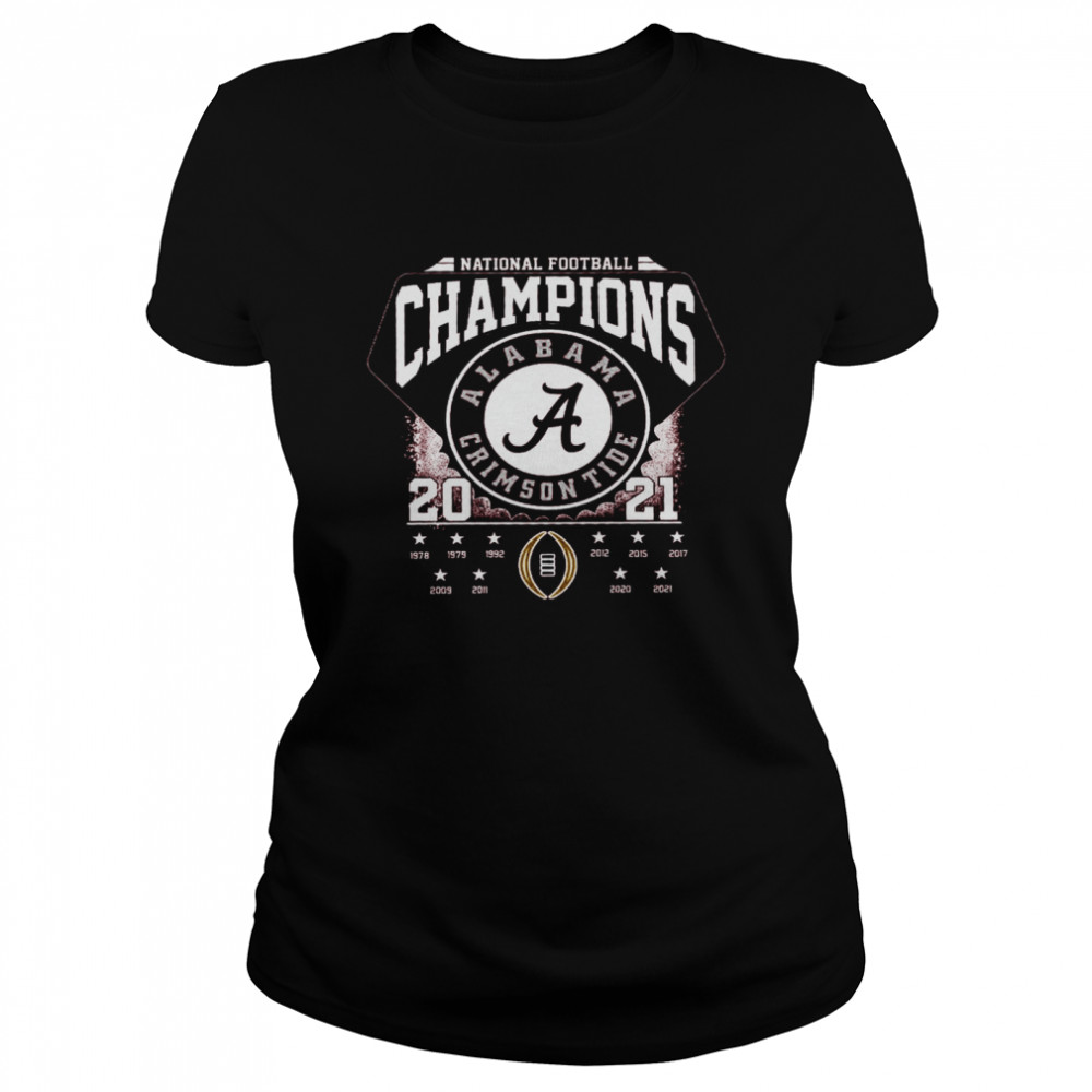 National Football Champions Alabama Crimson Tide Classic Womens T Shirt