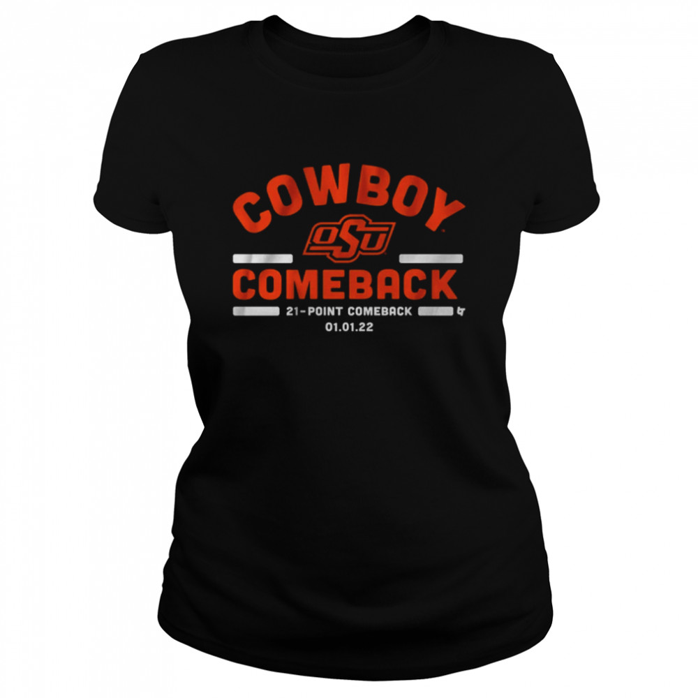 Oklahoma State Cowboy Comeback  Classic Women'S T-Shirt