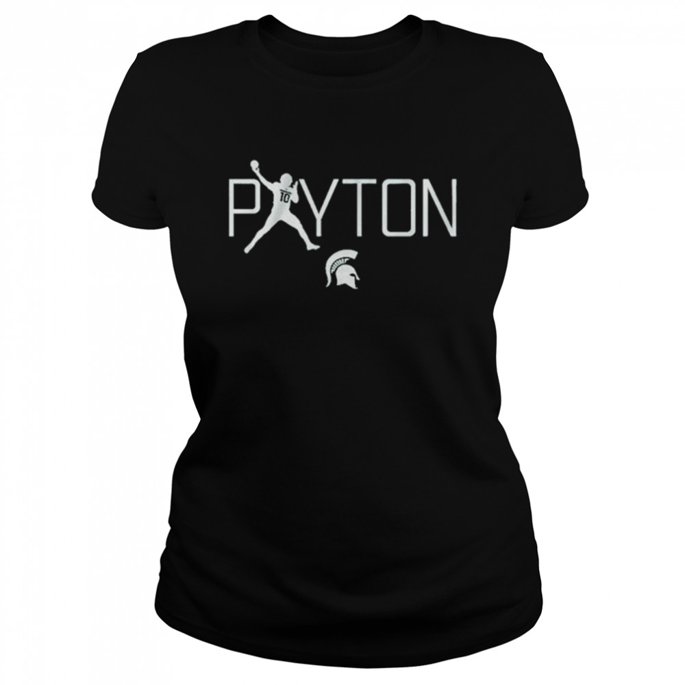 Payton Thorne Silhouette Msu Shirt Classic Womens T Shirt