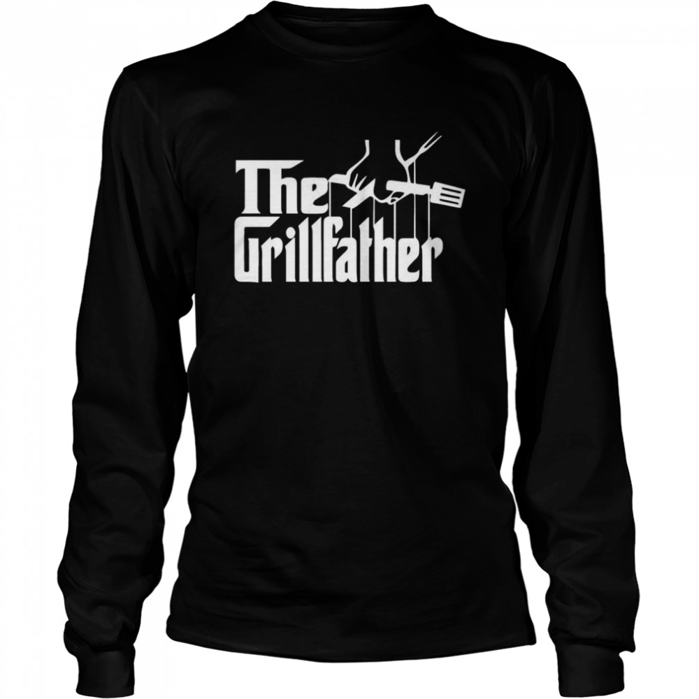 The Grillfather Cool Bbq Shirt Long Sleeved T-Shirt