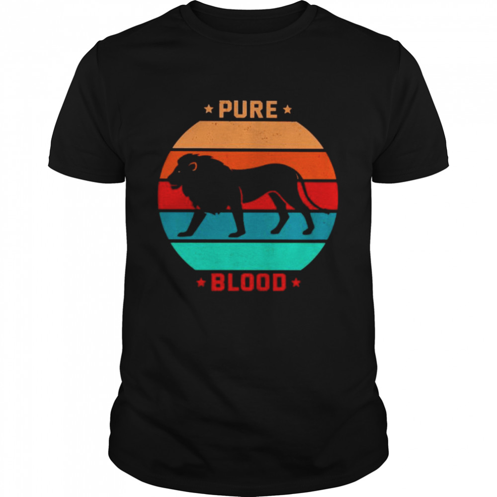 Lion pure blood vintage shirt Classic Men's T-shirt