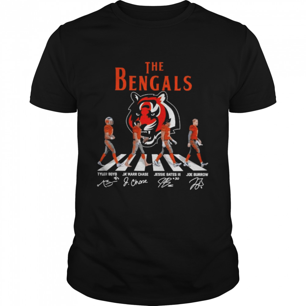 The Begals Abbey Road Tyler Boyd Ja’marr Chase Jessie Bates III signatures shirt Classic Men's T-shirt