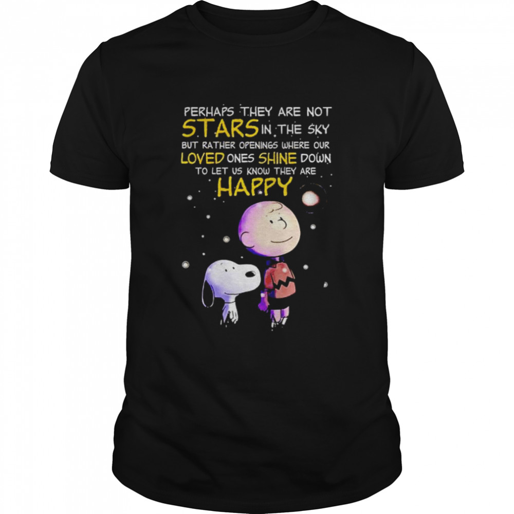 Snoopy and Charlie Brown perhaps they are not stars in the sky shirt Classic Men's T-shirt