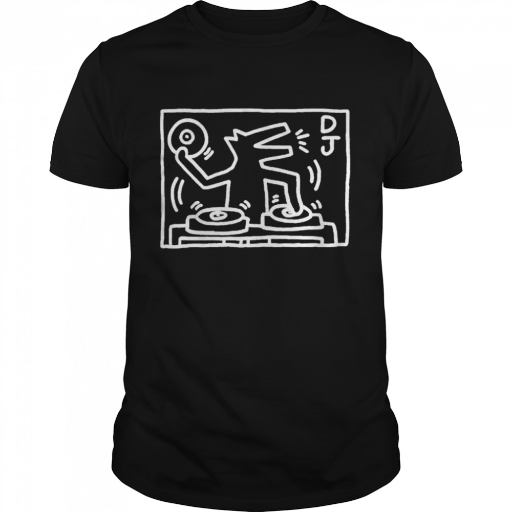 DJ dog by Keith Haring shirt Classic Men's T-shirt