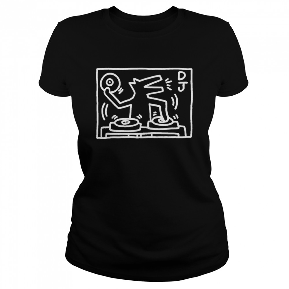 DJ dog by Keith Haring shirt Classic Women's T-shirt