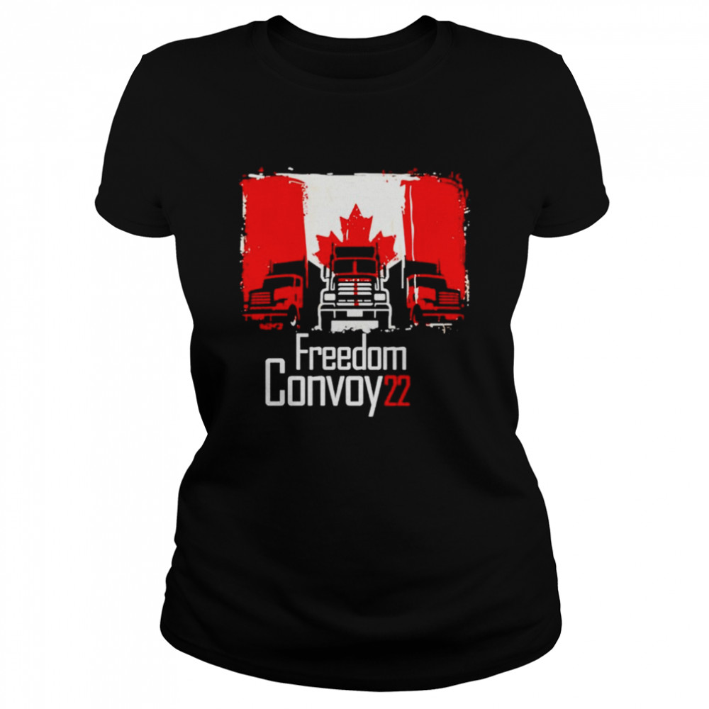 Freedom Convoy 2022 Canadian Truckers shirt Classic Women's T-shirt