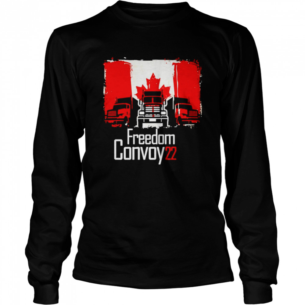 Freedom Convoy 2022 Canadian Truckers shirt Long Sleeved T-shirt